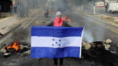 Imagen de referencia de protesta en Honduras.