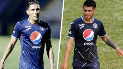 Kevin López y Matías Galvaliz se enfrascaron en tremenda discusión durante el partido Motagua-UPN.