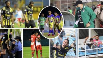 Las imágenes que dejaron los partidos sabatinos de la cuarta jornada del Torneo Apertura 2021-2022 de la Liga Nacional del fútbol hondureño.