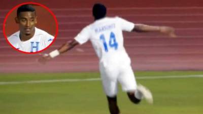 Douglas Martínez se estrenó como goleador con la Selección de Honduras.