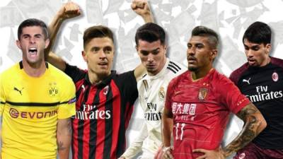 Estos son los 21 fichajes más caros que se dieron en este mercado de invierno en el fútbol internacional. Fotos cortesía Diario As.