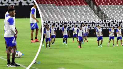 La Selección de Honduras entrenó en el estadio State Farm de Phoenix previo al partido contra México en la Copa Oro 2021.