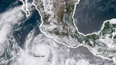 El huracán Bud avanza hacia el estado mexicano de Baja California./ Foto: Twitter.