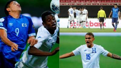 Mira las imágenes más curiosas del amargo empate de 1-1 de Honduras ante Salvador en la segunda jornada del Preolímpico de Concacaf. Fotos EFE, AFP y Fenafuth.