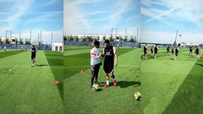 Lionel Messi ya ha realizado su primer entrenamiento con el PSG.