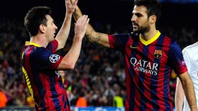 Cesc Fábregas es muy buen amigo de Lionel Messi.