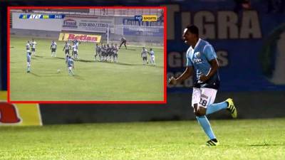 Luis Guzmán ha marcado un golazo en su debut con Real de Minas ante Juticalpa.