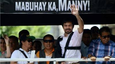 Pacquiao se estarí presentando en un futuro a la presidencia de su país.