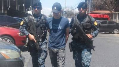 El hondureño Willian Reynieri Medina Escobar fue capturado por la Policía de Guatemala. Foto Prensa Libre.