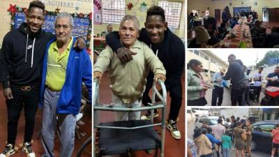 Romell Quioto ha mostrado su lado más humilde. El delantero hondureño llevó alimento a los más necesitados en Tegucigalpa en estas fiestas navideñas.
