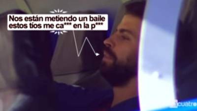 Gerard Piqué se tuvo que retirar del partido de vuelta de la Supercopa de España en el Santiago Bernabéu por unas molestias y terminó lanzando estas frases en el banquillo.