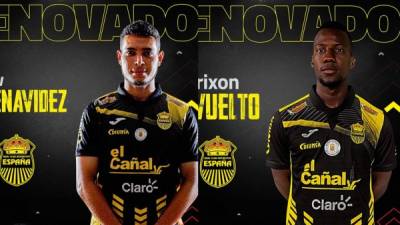 Jhow Benavídez y Darixon Vuelto siguen vinculados al Real España.