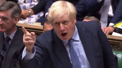 Boris Johnson protagonizó varios altercados con los diputados opositores mientras se complica un Brexit sin acuerdo para el primer ministro./AFP.