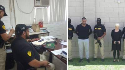 Varias oficinas públicas fueron intervenidas y estas dos personas fueron detenidas por trata mediante la Operación 'Tormenta de Fuego VIII'.