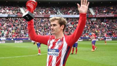 El delantero francés ha marcado 110 goles y ha dado 34 asistencias en los 206 partidos que ha disputado con la camiseta del Atlético de Madrid. Foto: Facebook Antoine Griezmann.