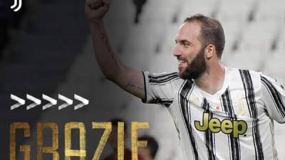 Gonzalo Higuaín ya no es más jugador de la Juventus de Turín.