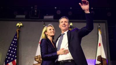 El demócrata Gavin Newsom venció al empresario republicano John Cox en elecciones por la gobernación de California./AFP.