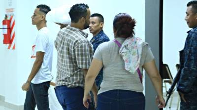 Los imputados comparecieron ayer al Tribunal.