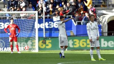 El Real Madrid pierde por goleada en el campo del Eibar.