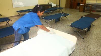 La sala está lista, pero no ha habido necesidad de usarla, según los médicos.