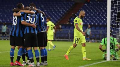 El Inter de Milán logró avanzar a los cuartos de final de la Europa League tras vencer al Getafe. Foto AFP