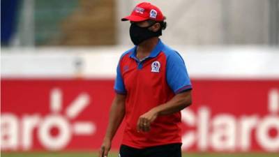 Pedro Troglio quedó satisfecho por la victoria del Olimpia ante Motagua. Foto Emilio Flores