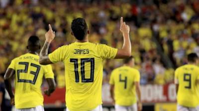 James Rodríguez brilló en la victoria de Colombia contra Estados Unidos en Tampa. Foto AFP