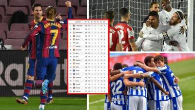 La tabla de posiciones de la Liga Española está que arde.