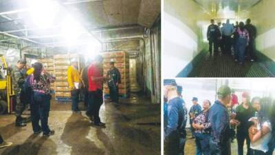 Equipos antidrogas de la Policía Preventiva y la Fiscalía inspeccionaron el contenedor decomisado en Puerto Castilla, sin encontrar rastros de droga.