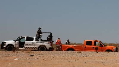 Un grupo de migrantes son rescatados del desierto el 27 de junio de 2024, en Ciudad Juárez Chihuahua (México).
