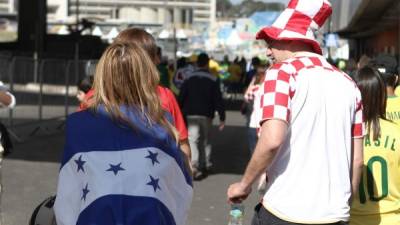 La Bandera de Honduras también flamea en Sao Paulo para la inauguración del Mundial.