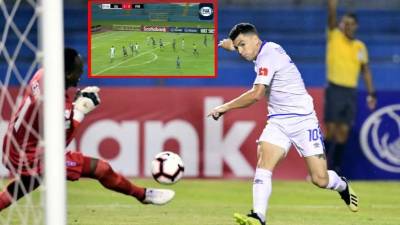 Matías Garrido había marcado, pero el árbitro le anuló el gol.