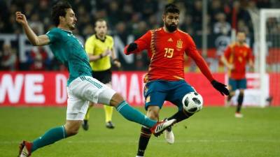 Alemania y España empataron 1-1 en partido amistoso. Foto AFP