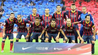 El once titular del Barcelona contra Real Madrid.