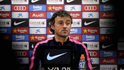 Luis Enrique compareció este martes ante los medios de comunicación.