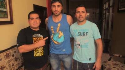 Christian Pollar junto a Luciano Buta y Ariel Leyes.