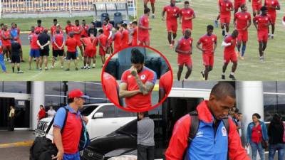 Tristes y cabizbajos se mostraron los jugadores del Olimpia un día después de la dolorosa eliminación contra el Saprissa en las semifinales de la Liga de Concacaf. Fotos Ronald Aceituno