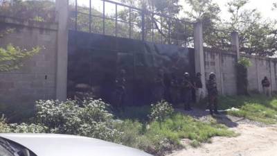 Una de las propiedades aseguradas en la salida vieja La Lima en San Pedro Sula.