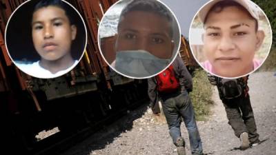 Tres de los cinco hondureños secuestrados en Chiapas, México.