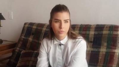 Lorena Daniela Aguirre, #Lady100pesos. Foto de YouTube.