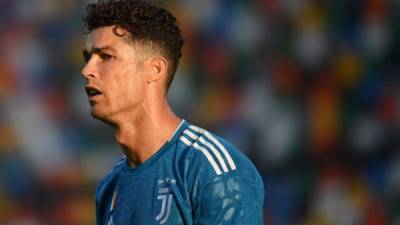 Cristiano Ronaldo ha sido bien marcado por la defensa del Udinese.