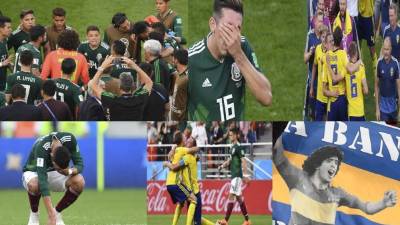 La selección mexicana fue goleada 3-0 este miércoles ante una Suecia desatada en Ekaterimburgo, pero aún así logró clasificar para los octavos de final del Mundial de Rusia, del que se va humillada la vigente campeona Alemania, tras su derrota ante Corea del Sur por 2-0. Mira las imágenes del dramatismo de los mexicanos y festejos de los suecos.