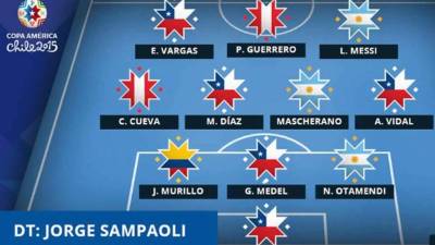 El equipo ideal lo dominan los chilenos.