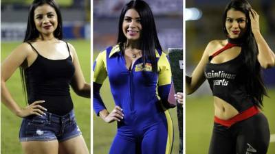 El partido de ida del repechaje a semifinales entre Marathón y Motagua es engalanado en el estadio Morazán por bellas chicas que roban miradas de los presentes. No te pierdas la galería.