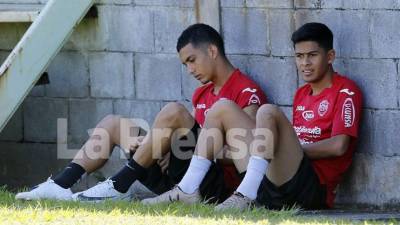 Cristhian Cálix volvió a los trabajos con el Marathón. Foto Neptalí Romero