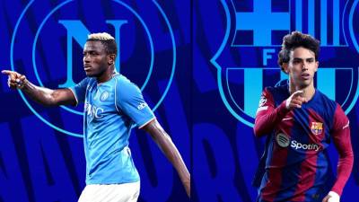 Osimhen y Joao Félix son figuras del Napoli y Barcelona respectivamente.