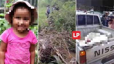 Cuatro días después y en estado de descomposición fue encontrado el cadáver de la niña Emely Sofía Canales Morales (de 4 años).