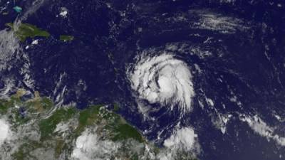 La tormenta tropical María está ganando fuerza y podría convertirse en huracán antes del lunes, informó el Centro Nacional de Huracanes en EUA.// imagen NOAA Centro Nacional de Huracanes.