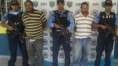 Los detenidos David Pérez Díaz y Cruz Pérez Hernández.