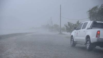 Vista de una tormenta en el Club Náutico de San Fernando de Montecristi (República Dominicana). EFE